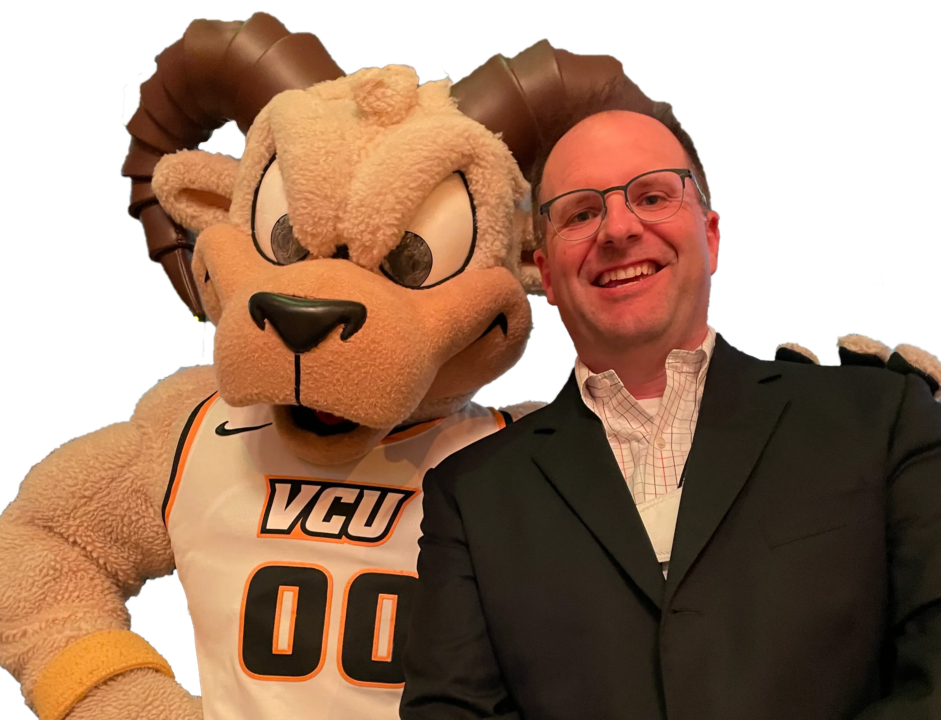 Stephen Barr with Rodney